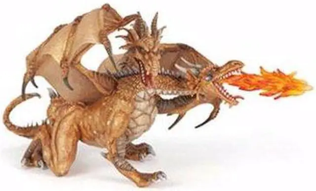 Main image of Papo Two Headed Dragon Gold