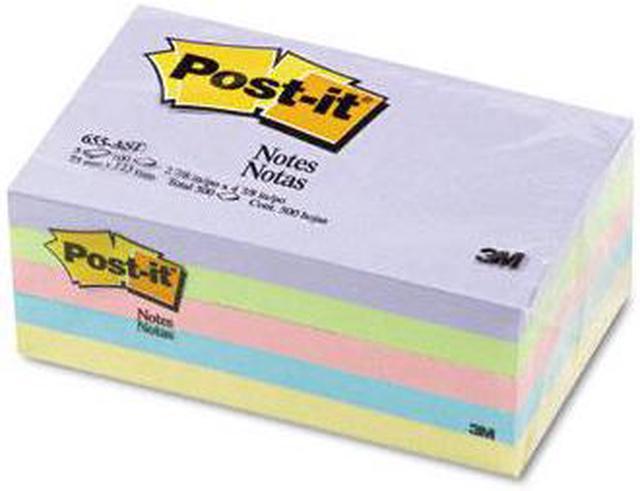 Main image of 3M 655AST 3 x 5  Five Pastel Colors  Five 100-Sheet Pads Pack