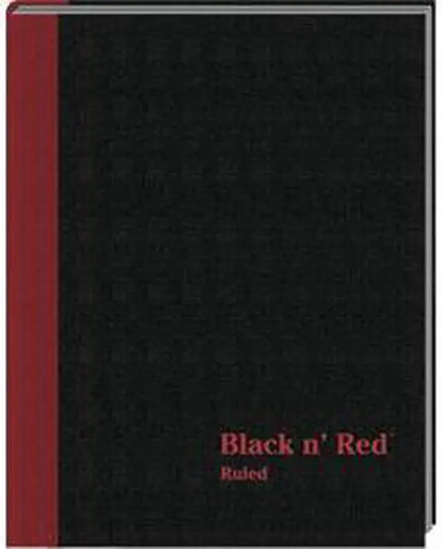 Main image of Black n' Red Casebound Notebook Legal Rule 11 3/4 x 8 1/4 White 96 Sheets D66174