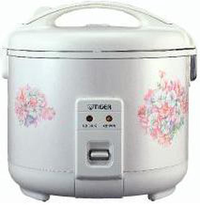 Tiger 5.5 Cup Floral White Rice Cooker & Warmer jnp-1000