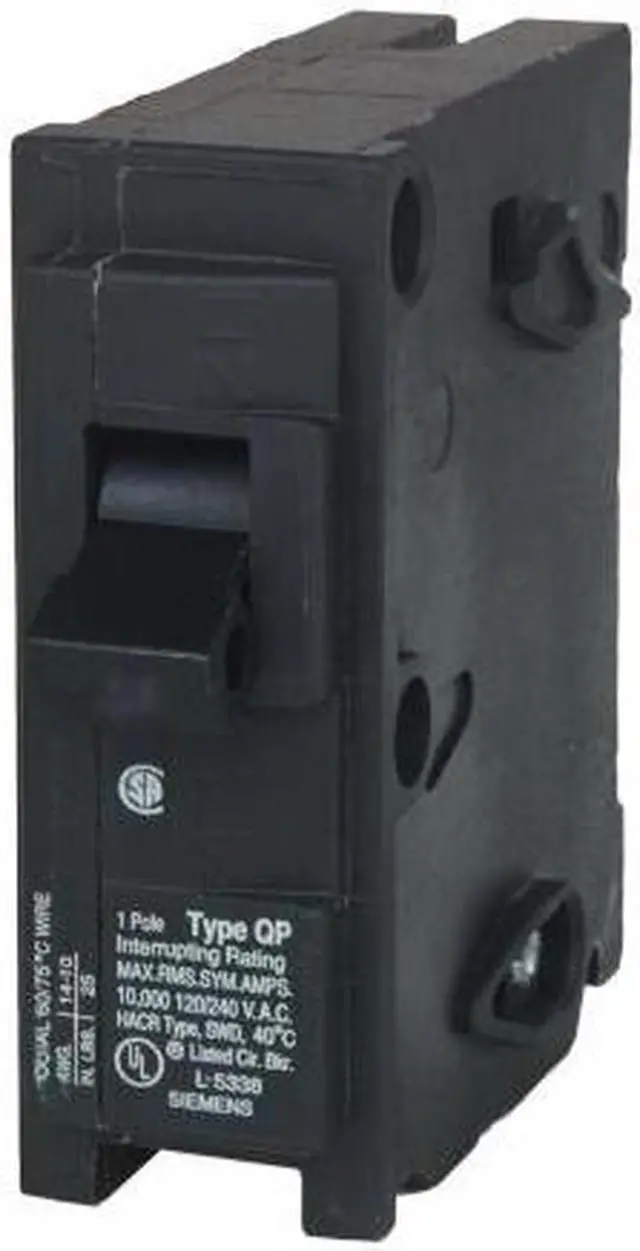 Main image of SIEMENS Q120 Miniature Circuit Breaker, Q Series, 20A, 1 Pole, 120V AC, 10kA at