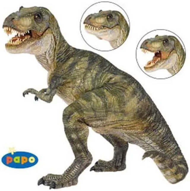 Alt view image 2 of 4 - Papo Action Figures Tyrannosaurus (Colors May Vary - Green or Brown)