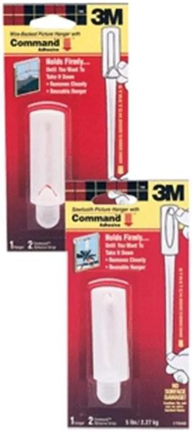Alt view image 2 of 20 - 3M 17040 Command Sawtooth Picture Hanger 1 hook, 2 strips