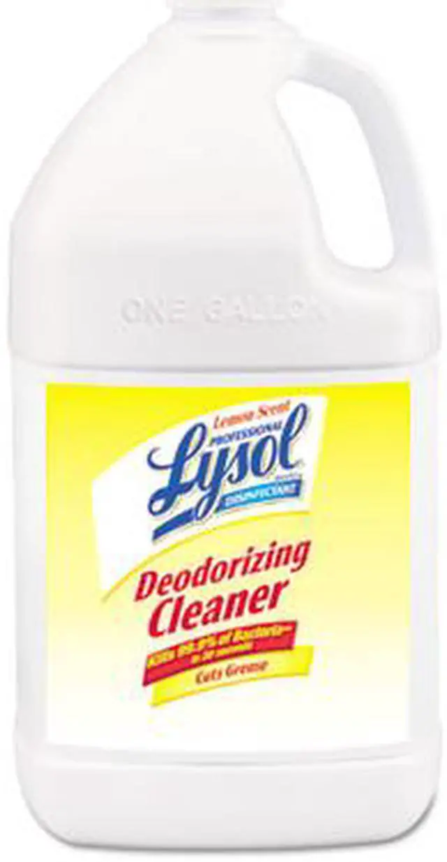 Main image of Reckitt Benckiser 76334CT Professional LYSOL Brand Disinfectant Deodorizing Cleaner, 1 gal. Bottle, Concentrate, Lemon Scent