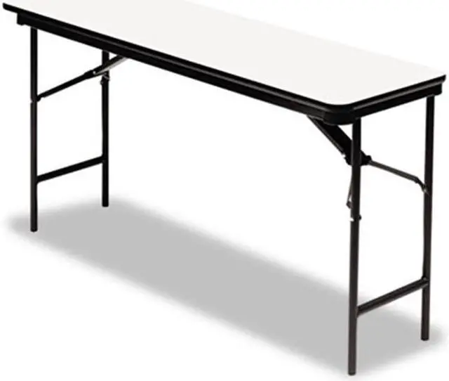Main image of Premium Wood Laminate Folding Table, Rectangular, 72w x 18d x 29h, Gray