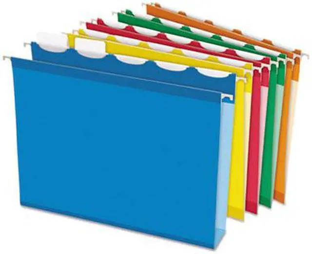 Main image of Pendaflex Ready-Tab 42700 Ready-Tab Hanging File Folders, 2 in. Capacity, Letter, Assorted, 20-Box