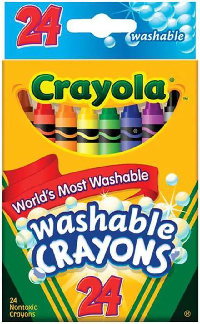 Alt view image 5 of 20 - Crayola Washable Crayons-24/Pkg