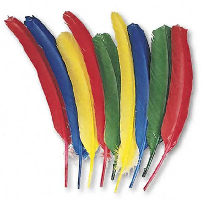 Main image of Chenille Kraft 4503 Quill Feathers  Assorted Colors  24 Feathers per Pack