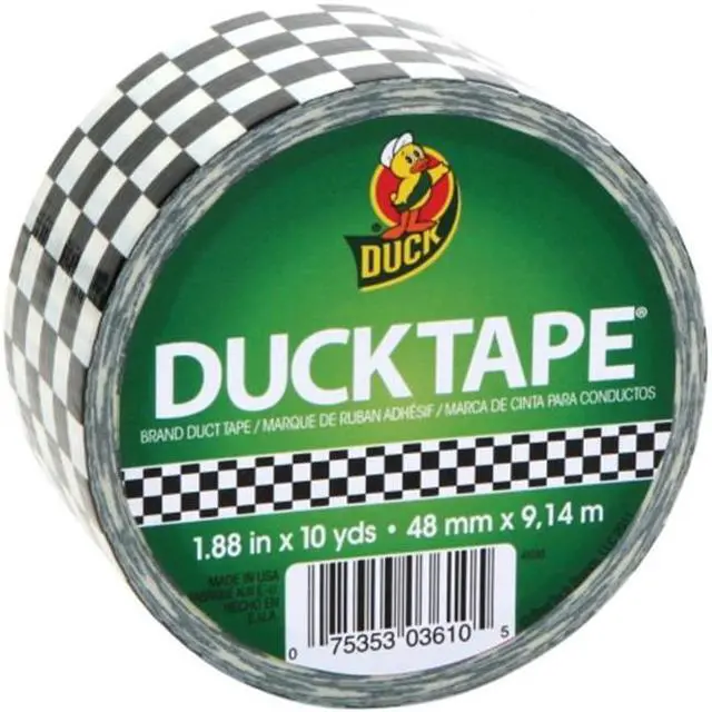 Alt view image 3 of 7 - Patterned Duck Tape 1.88"X10yd-Checkerboard
