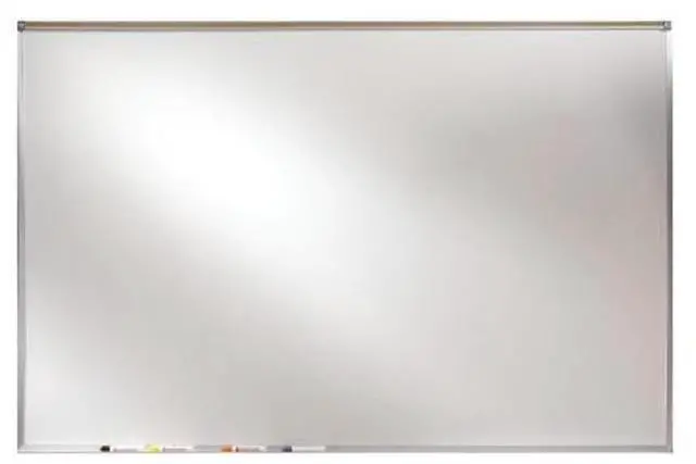 Alt view image 5 of 15 - Ghent 3' X 4' Feet Proma Porcelian Multimedia Boards Aluminum Framed Magnetic Projection / Markerboard With 1" Maprail
