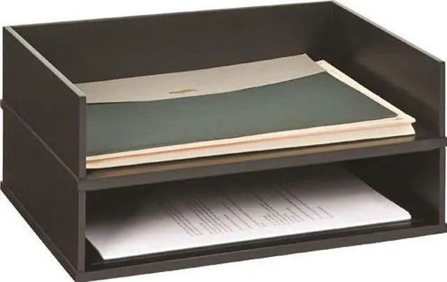 Main image of Victor Stacking Letter Tray,Black  1154-5