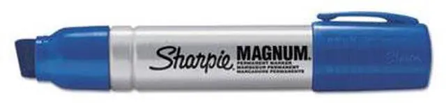 Alt view image 2 of 4 - Magnum Oversized Permanent Marker, Chisel Tip, Blue