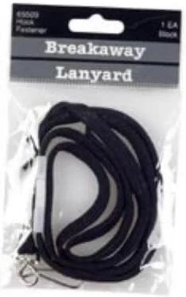 Alt view image 2 of 15 - Baumgartens Breakaway Lanyards, w/ Adj. Slide, 35" ,12/BX, Black 65549