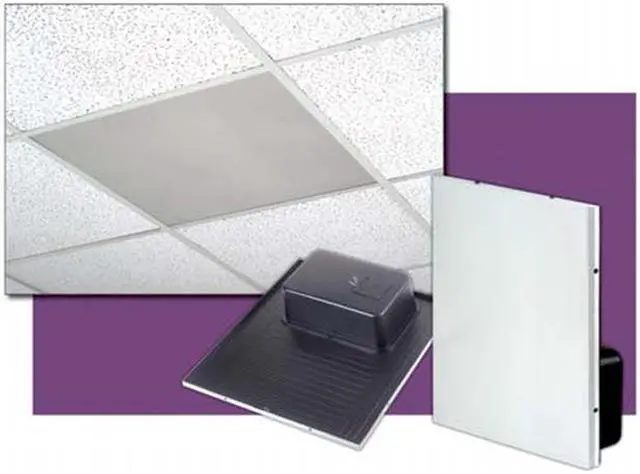 Alt view image 2 of 4 - Bogen BG-CSD2X2VR 2 Pack Speaker- Ceiling 2X2 with Volume