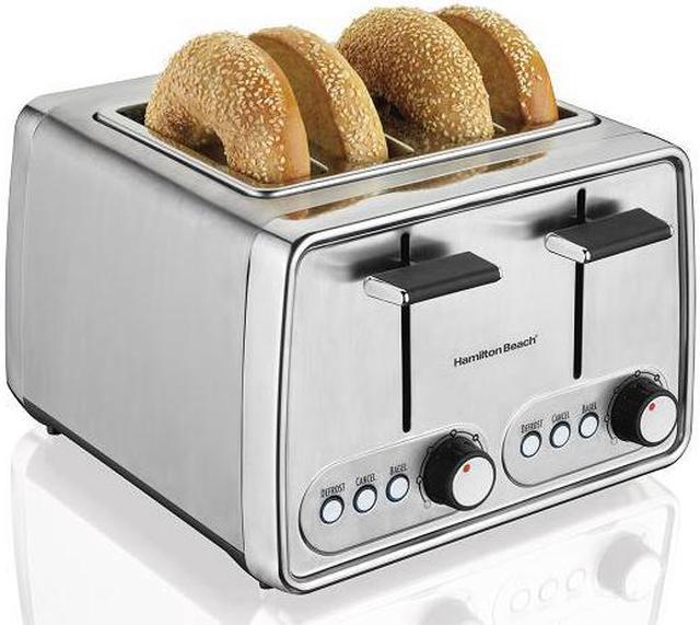 Hamilton Beach 4 Slice Toaster with Extra-Wide Slots Stainless