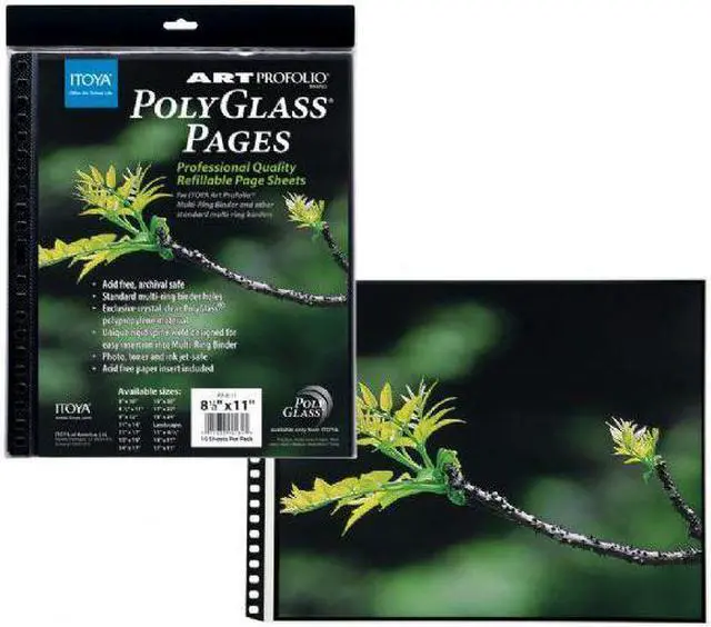 Main image of Itoya PR811 8.5 in. x 11 in. Art Profolio Polyglass Refill Pages