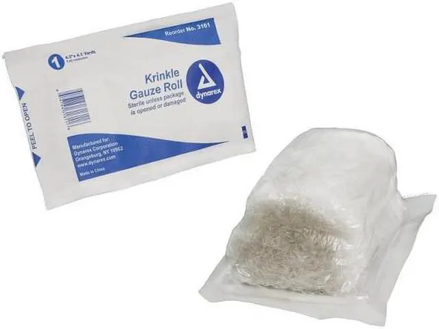 Main image of DYNAREX 3161 Knuckle Gauze Roll, 4-1/2Inx12ft3-3/4In, PK100