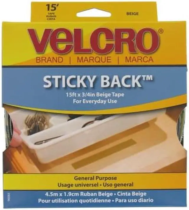 Alt view image 2 of 19 - Velcro Sticky-Back Hook and Loop Fastener Tape with Dispenser 3/4 x 15 ft. Roll