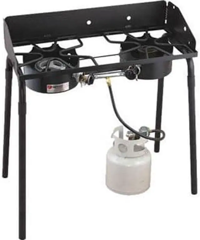 Alt view image 4 of 7 - Camp Chef Outdoorsman High/Low Combo 2 Burner Stove