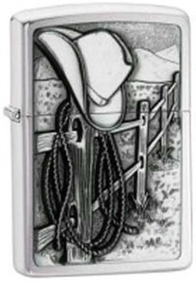 Alt view image 3 of 20 - Zippo ZOZO24879 Lighter Resting Cowboy World Famous Lighters