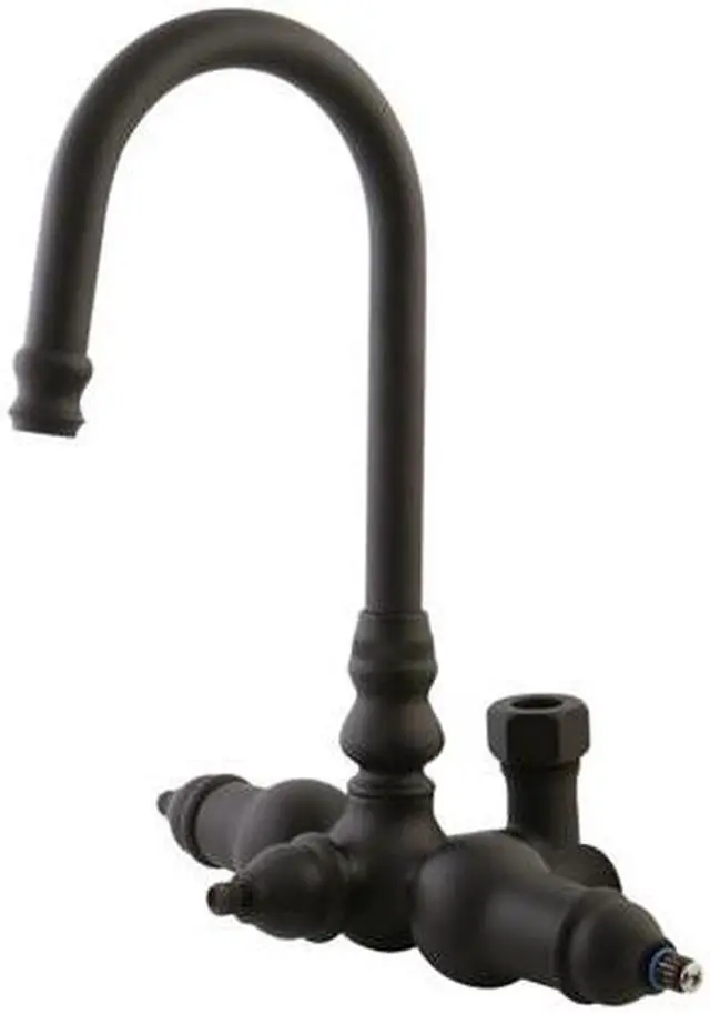 Alt view image 2 of 12 - Kingston Brass ABT200-5 Goose Neck Faucet with Back Outlet & Diverter