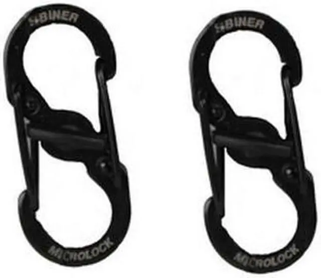 Main image of NITE IZE LSBM-01-2R3 Locking Carabiner,1-2/5 In.,Steel,Black