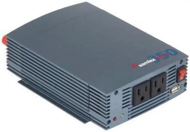 Alt view image 3 of 4 - Samlex - SSW60012A - Samlex - Ssw60012a 600 Watt Pure Sine Wave Inverter 12vdc To 115vac With 2 Three Prong Outlets & A