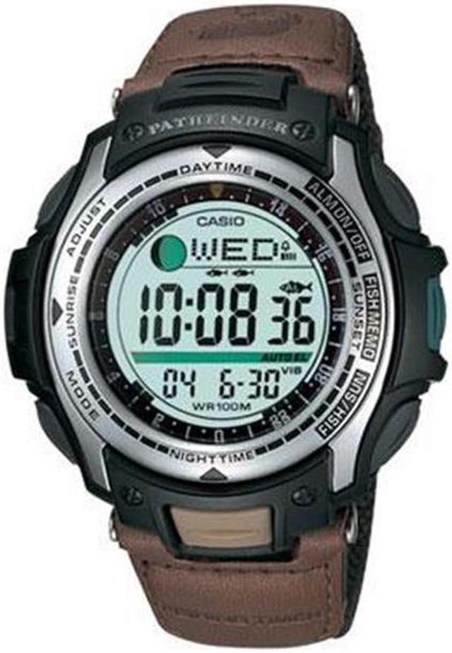 Alt view image 4 of 10 - Casio Pathfinder Fishing And Hunting Timer Mens Watch PAS400B-5V