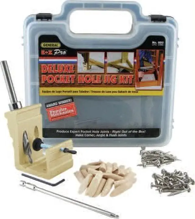 Main image of General Tools 850 Ez Pro Deluxe Pocket Hole Jig Kit