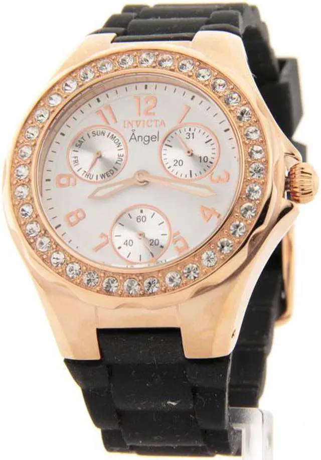 Alt view image 4 of 14 - Invicta Angel 1645 Silicone Chronograph Watch