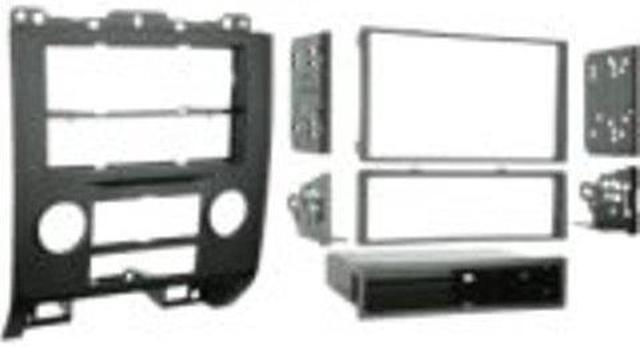 Alt view image 2 of 10 - Metra 99-5814 Single or Double DIN Installation Kit for 2008-up Ford Escape/Mercury Mariner (Black)