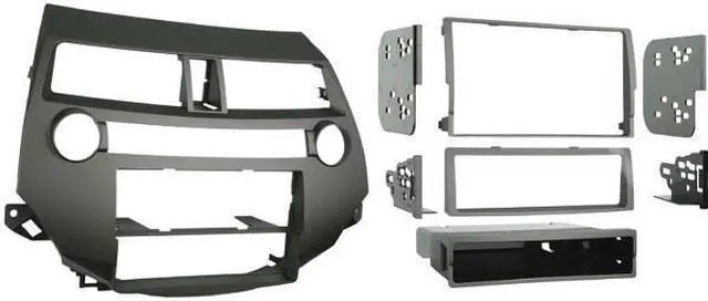 Alt view image 4 of 11 - 99-7874T Taupe Metra 08 - 09 Honda Accord Dash Installation Kit Single DIN / Double DIN with Single Zone Climate Control 997874t 99 7874t 2008 2009