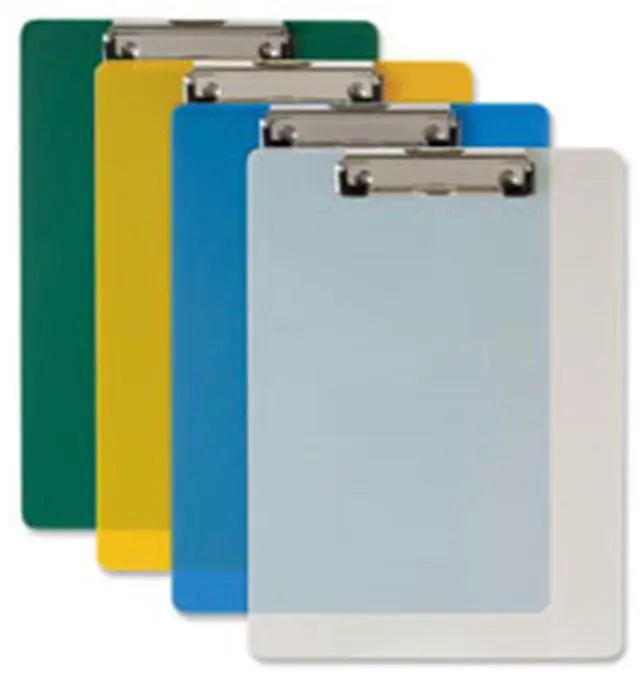 Alt view image 4 of 9 - Recycled Plastic Clipboard, Holds 8.5 x 11, Blue