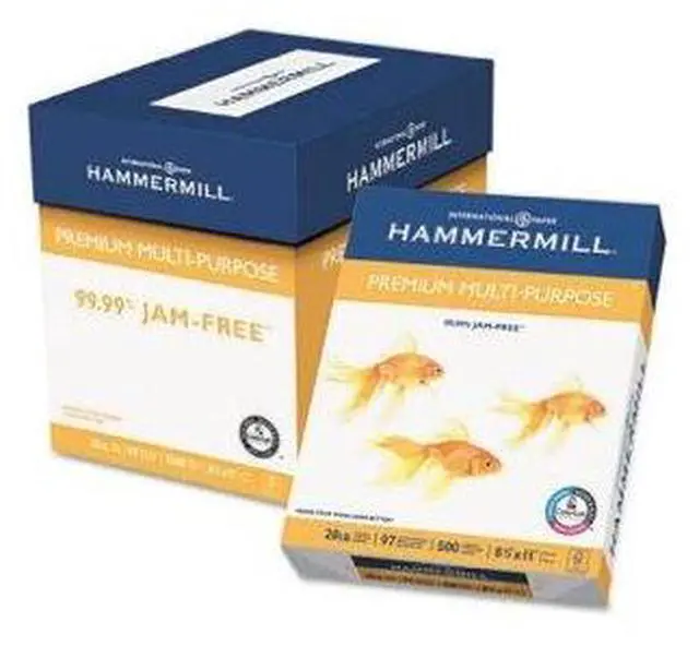 Alt view image 4 of 16 - Hammermill Premium Multipurpose Paper 20-lb. 8-1/2 x 11 White 5000/Carton 106310
