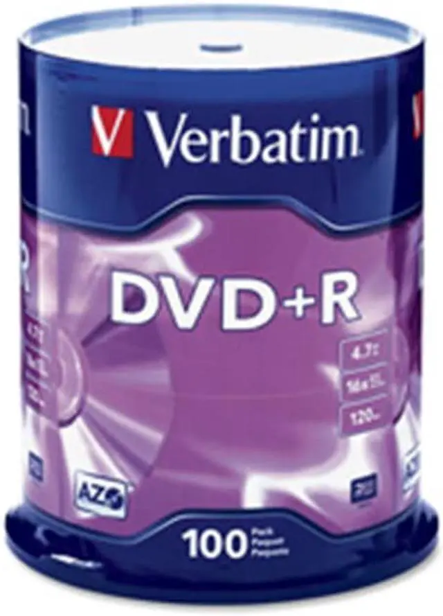 Alt view image 2 of 6 - DVD+R Discs, 4.7GB, 16x, Spindle, 100/Pack