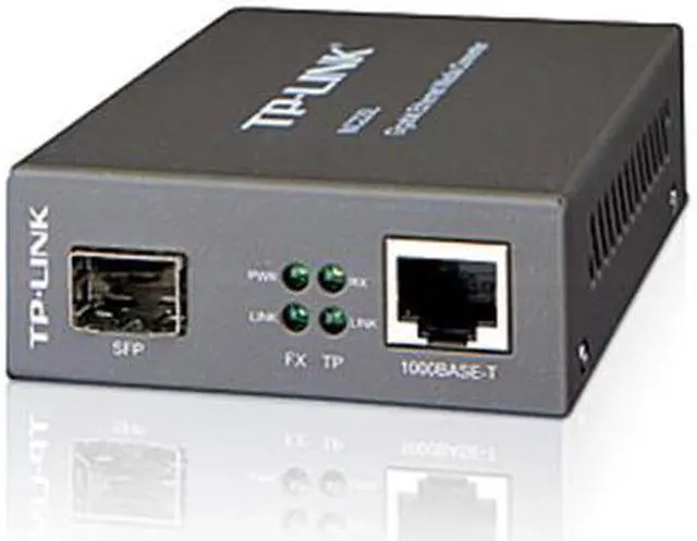 Alt view image 10 of 20 - TP-Link Gigabit SFP to RJ45 Fiber Media Converter | Fiber to Ethernet Converter | 10/100/1000Mbps RJ45 Port to 1000Base-SX/LX SFP Slot Supporting MiniGBIC Modules (MC220L)