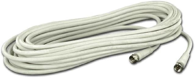 Alt view image 2 of 3 - Leviton 014-C6851-25W 25-Foot White RG6 Coax Cable