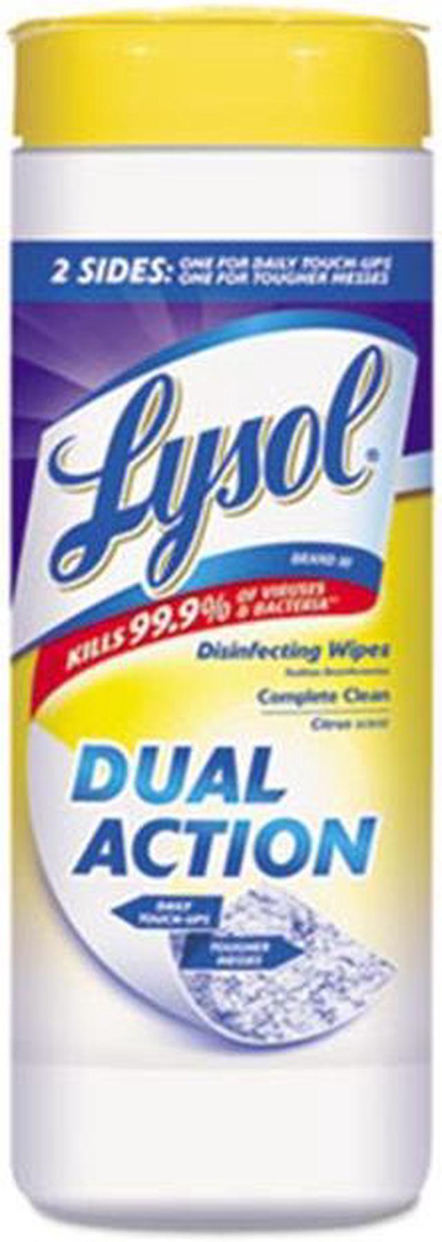 Main image of LYSOL Brand LYSOL Dual Action Disinfecting Wipes, 28 ct. Canister REC81143