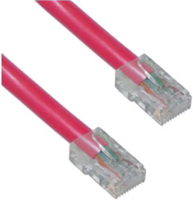 Alt view image 2 of 2 - Cat 6 Red Ethernet Patch Cable, Bootless, 25 foot