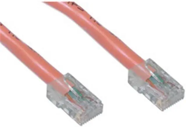 Alt view image 2 of 4 - CableWholesale 10X6-13125 Cat5e Orange Ethernet Patch Cable Bootless 25 foot