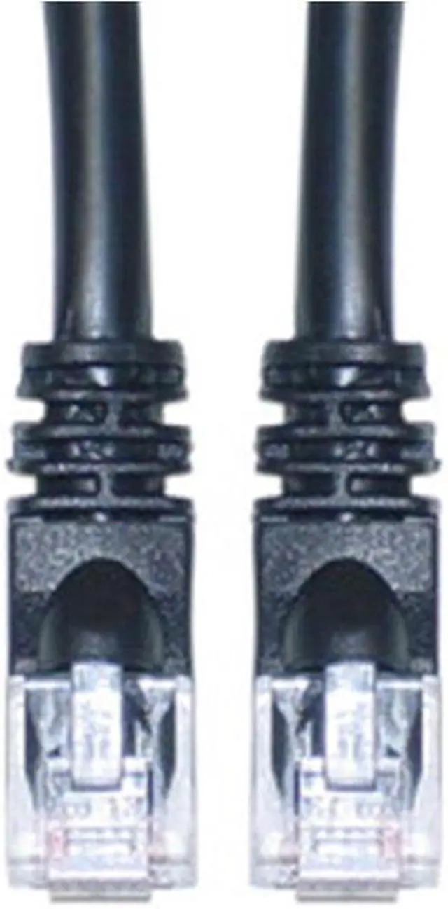 Alt view image 2 of 2 - CableWholesale 10X8-02225 Cat6 Black Ethernet Patch Cable  Snagless Molded Boot  25 foot