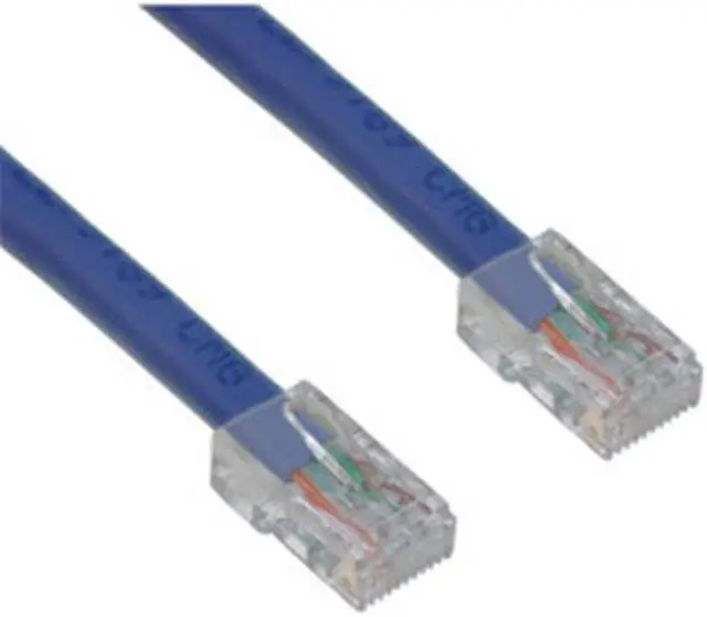 Main image of CableWholesale Cat5e Ethernet Patch Cable Bootless 25 foot - Blue