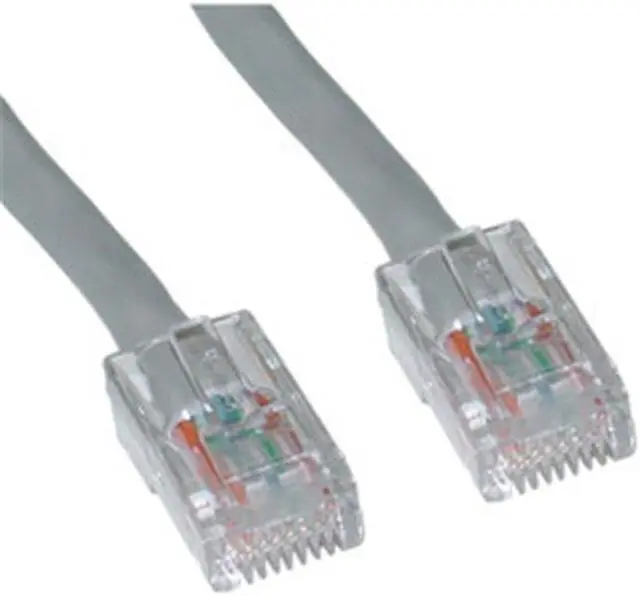 Alt view image 2 of 2 - Cable Wholesale Cat5e Ethernet Patch Cable  Bootless  14 foot - Gray