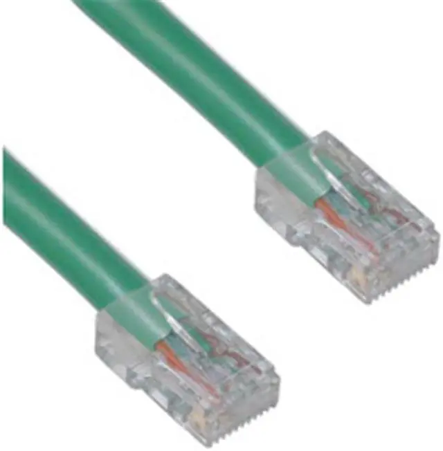 Alt view image 2 of 2 - CableWholesale 10X8-15114 Cat6 Green Ethernet Patch Cable  Bootless  14 foot