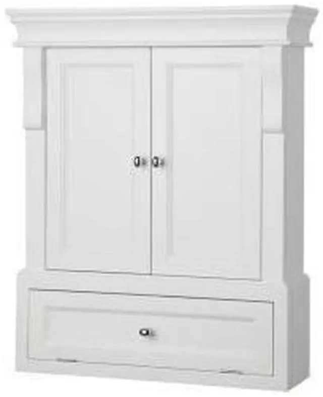 Alt view image 2 of 6 - Foremost NAWO2633 Naples 26-1/2" W Wall Cabinet in White