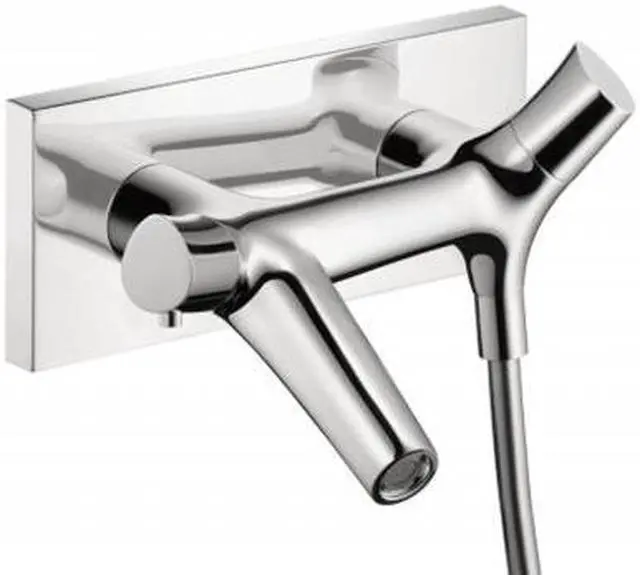 Main image of Hansgrohe 12410001 Starck Organic 2-Handle Thermostatic Valve Trim Kit in Chrome - Valve Not Included
