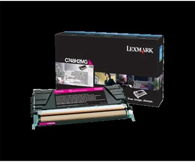 Alt view image 2 of 2 - Lexmark C748H2MG High Yield Toner Cartridge - Magenta