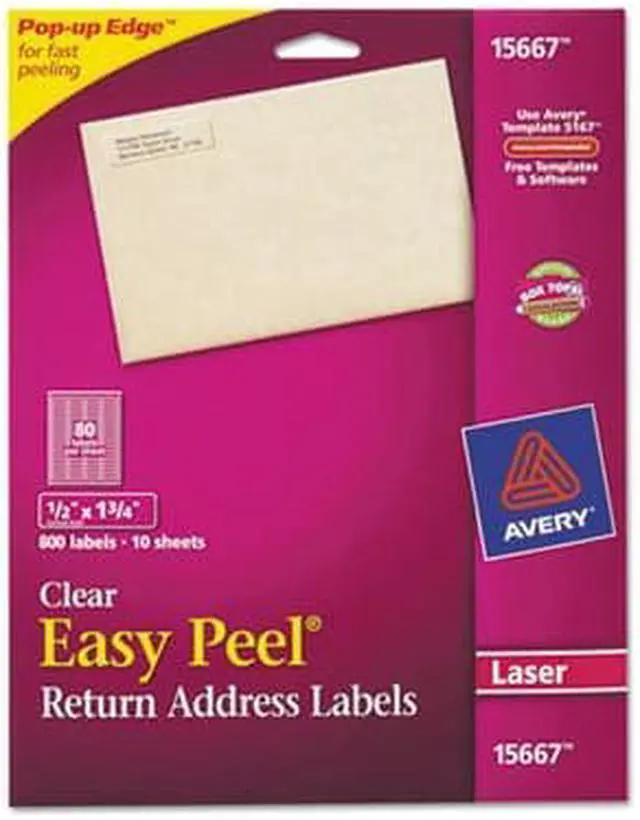 Alt view image 2 of 3 - Avery Easy Peel Return Address Label