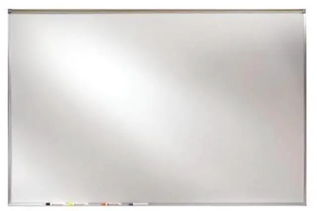Main image of Ghent 4' X 8' Feet Proma Porcelian Multimedia Boards Aluminum Framed Magnetic Projection / Markerboard With 1" Maprail