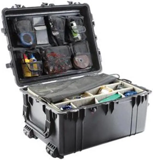 Main image of Pelican 1630 Transport Case with Dividers (Black)